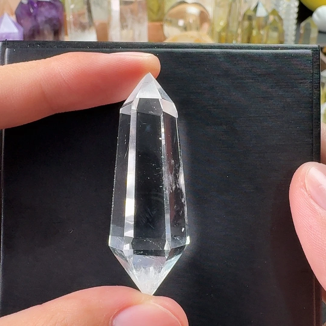 水晶珠宝半成品未镶嵌白水晶蓝针