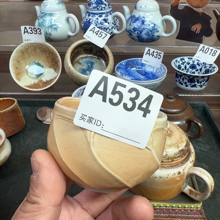 摆件534景德镇手工柴烧茶器