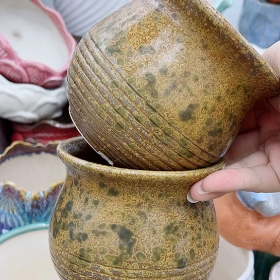 多肉绿植陶瓷花盆9.9包邮