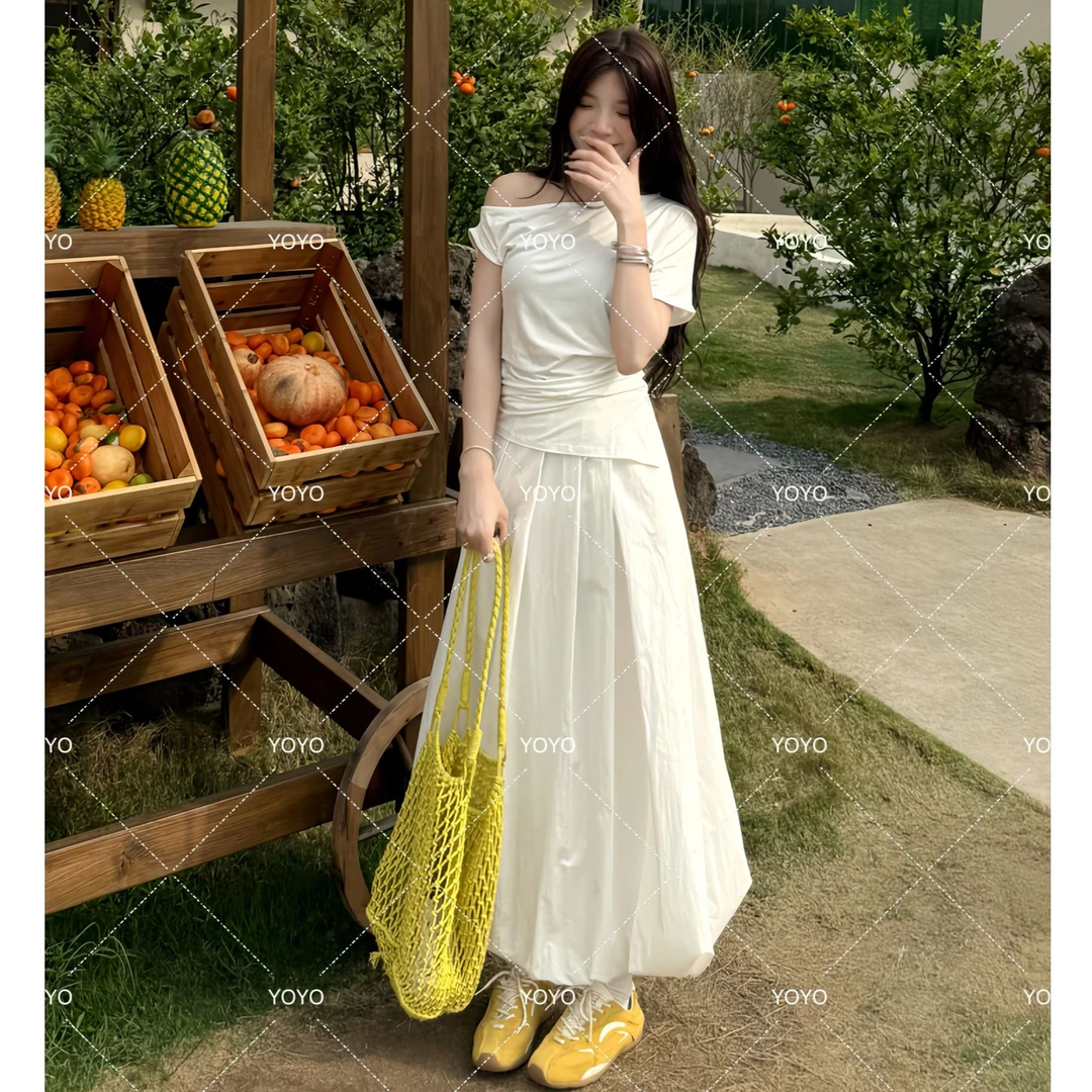 YOYO自制【花苞裙】夏季新款显瘦气质法式设计感中长半身裙