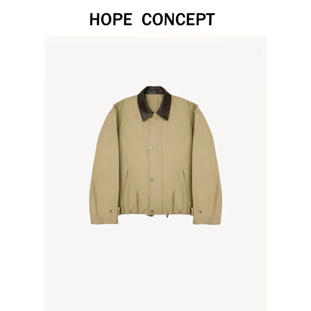 25051#HOPECONCEPT高级又老钱时髦到心趴 巴恩入春无性别重工夹克