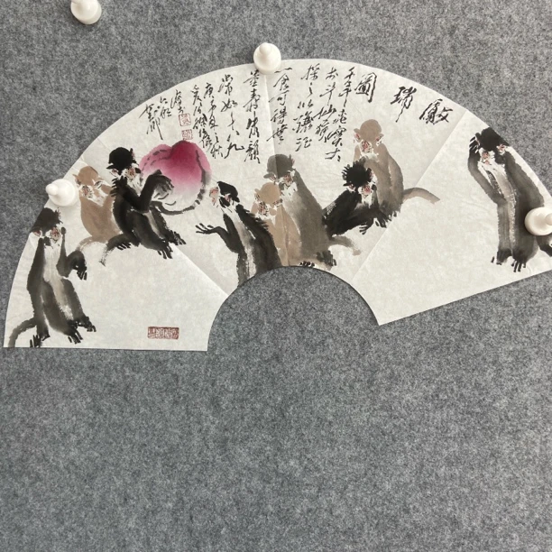 一平尺扇形作品分享