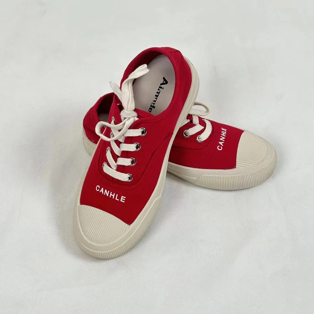 【0927】帆布鞋~显脚小~彩色平跟透气帆布鞋百搭洋气平底帆布鞋