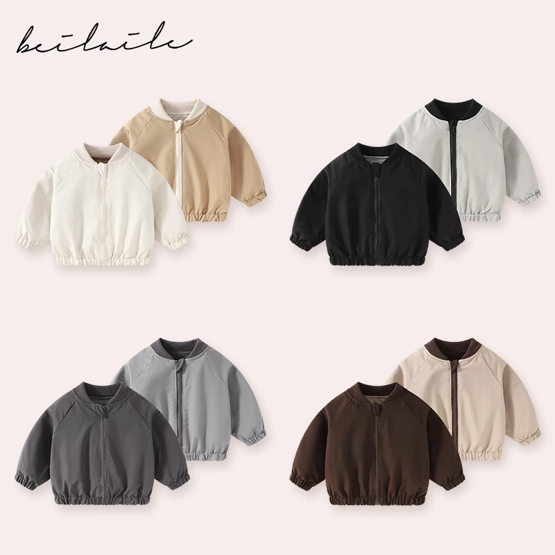 【杜邦三防双面穿外套 小乐妈咪】婴儿童上衣服开衫男童宝宝秋季i20