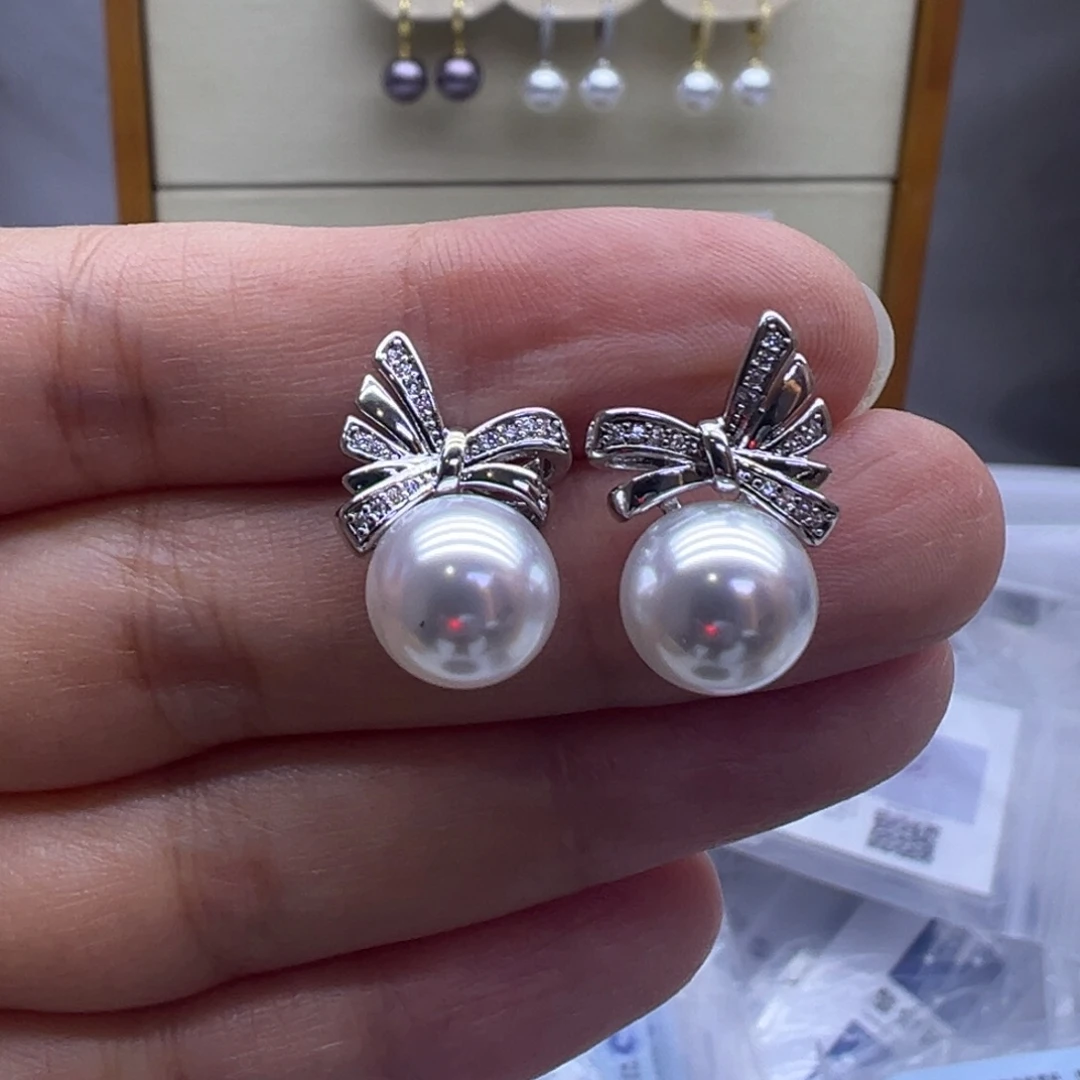 淡水珍珠未镶嵌耳饰