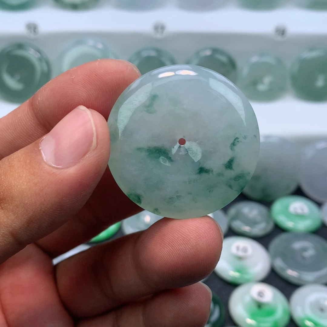 翡翠未镶嵌颈饰缅甸天然A货翡翠37.2-6.1