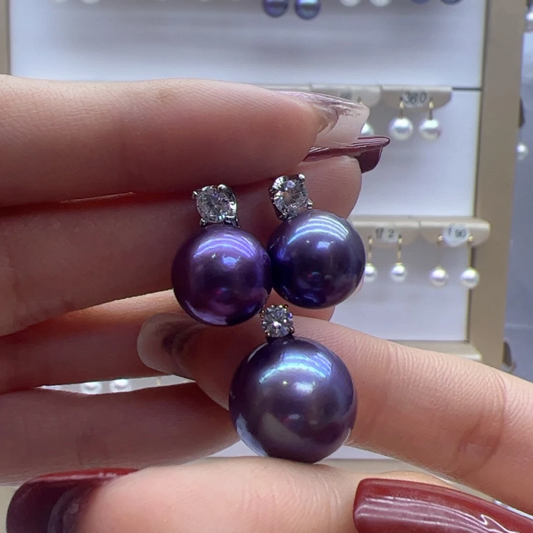 淡水珍珠吊坠(赠链)18K金镶嵌