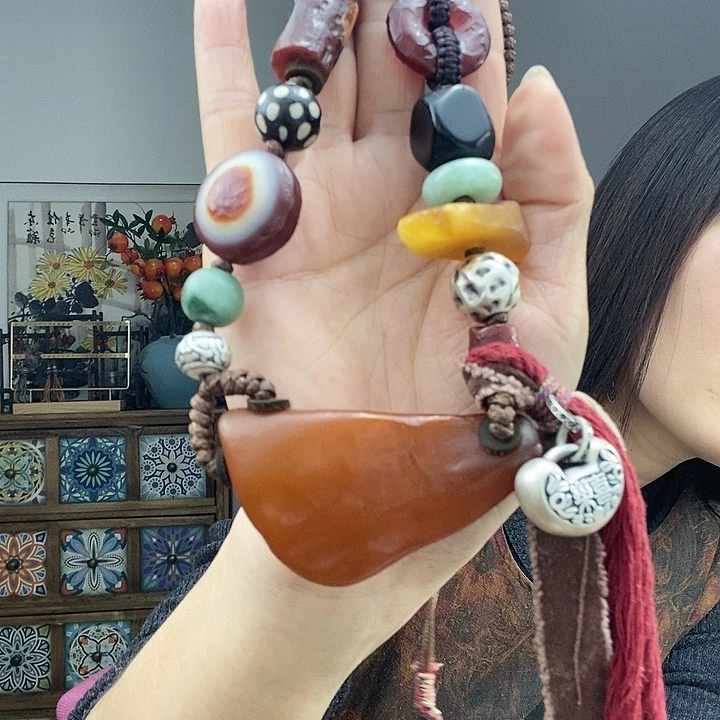 蜜蜡项链未镶嵌项链