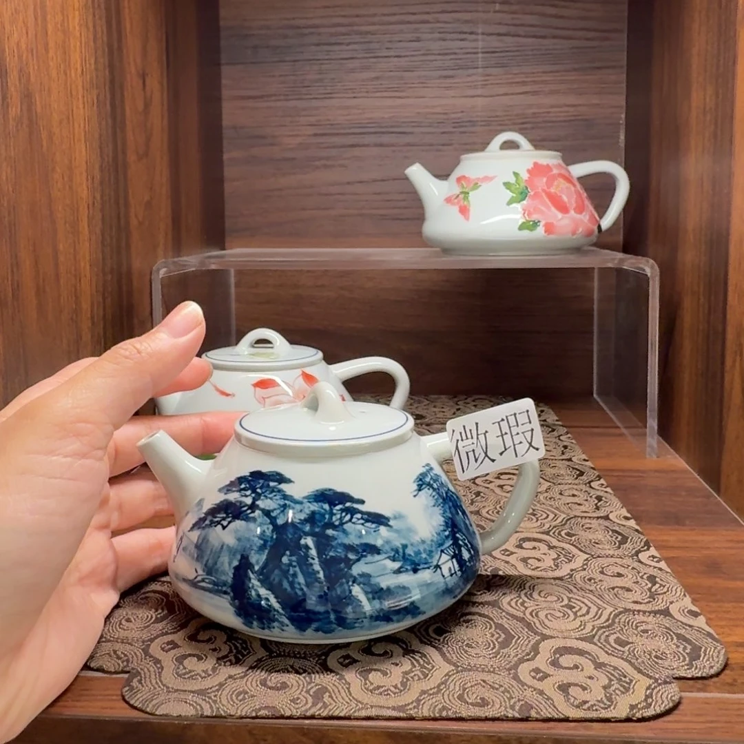 釉下彩纯手绘微瑕