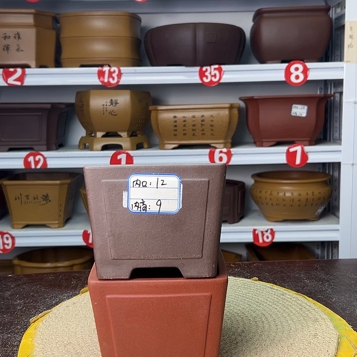 紫砂花盆你在一起