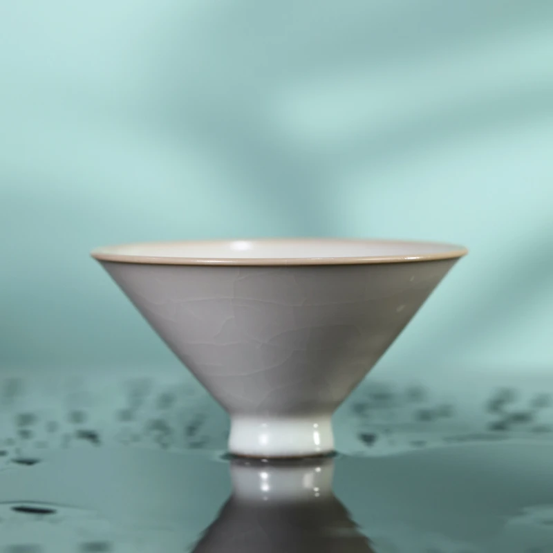 问鼎绪文汝窑斗笠杯