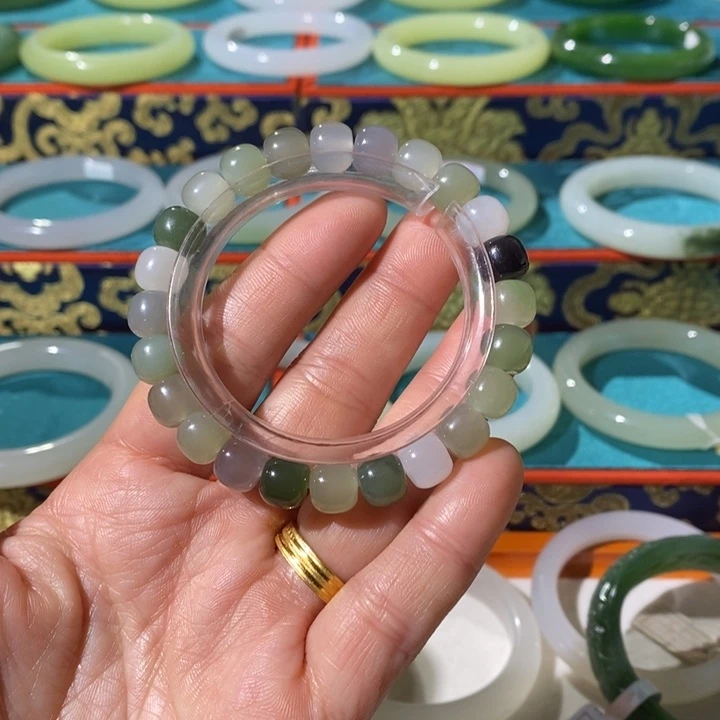 和田玉未镶嵌手链