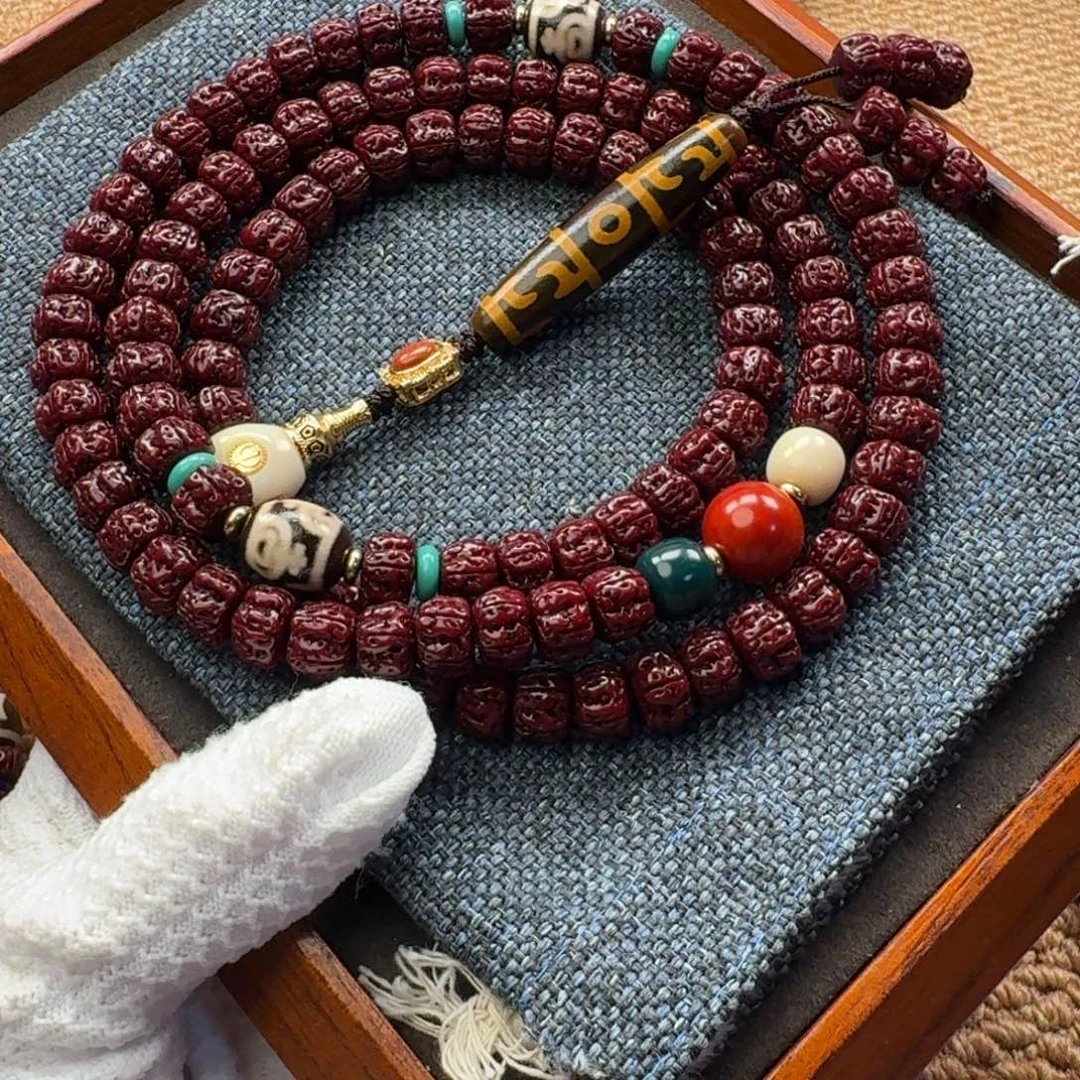 回***人吊坠金刚菩提黑金