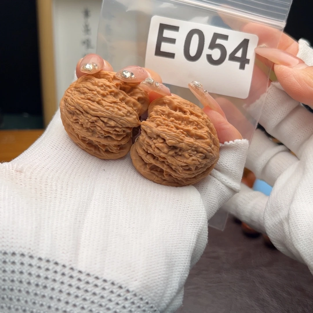 把件文玩核桃34密纹e054