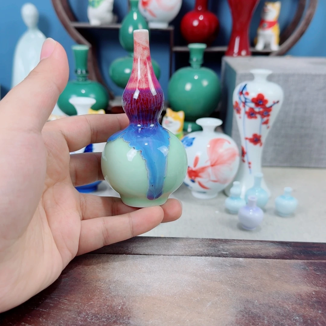 陶瓷手工小花器摆件