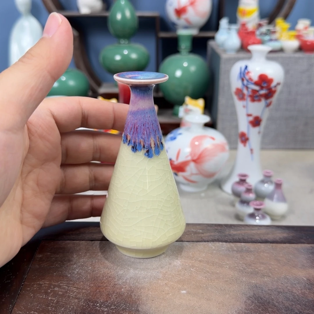 陶瓷手工小花器摆件