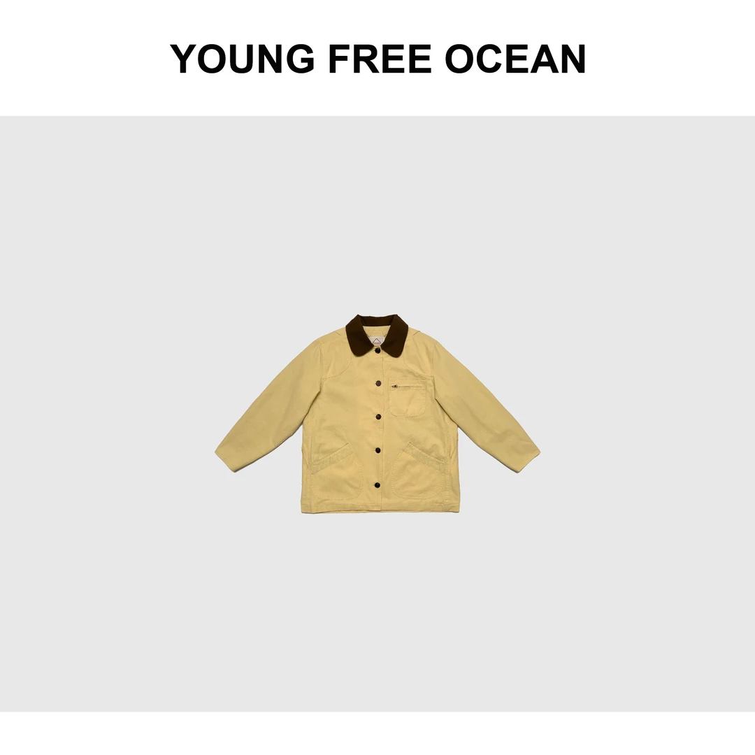 YOUNG FREE OCEAN2025春款 翻领工装水洗外套73028