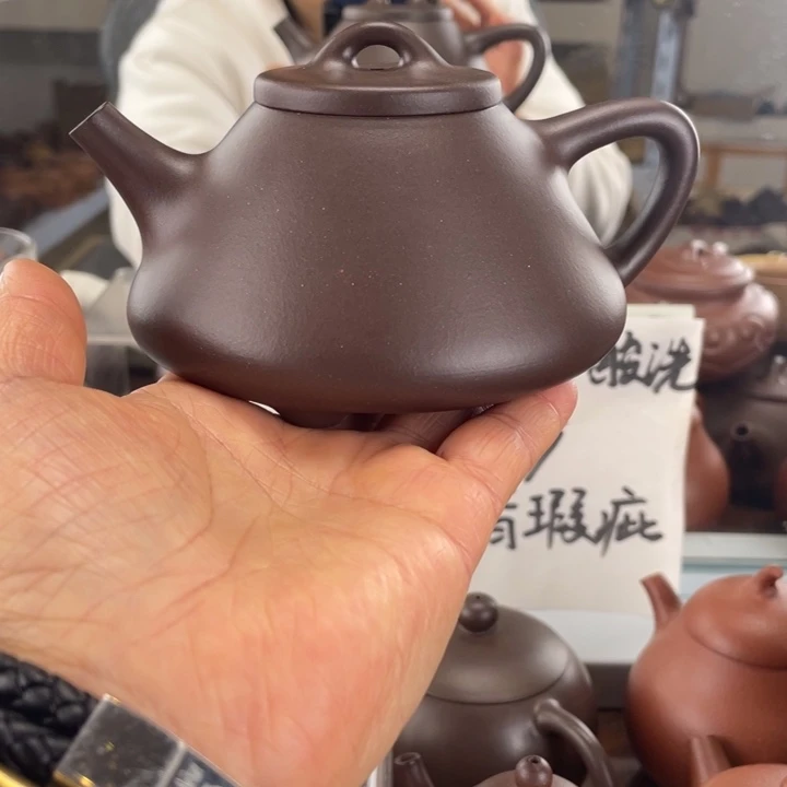 紫砂茶壶大水潭底槽清270cc全手工