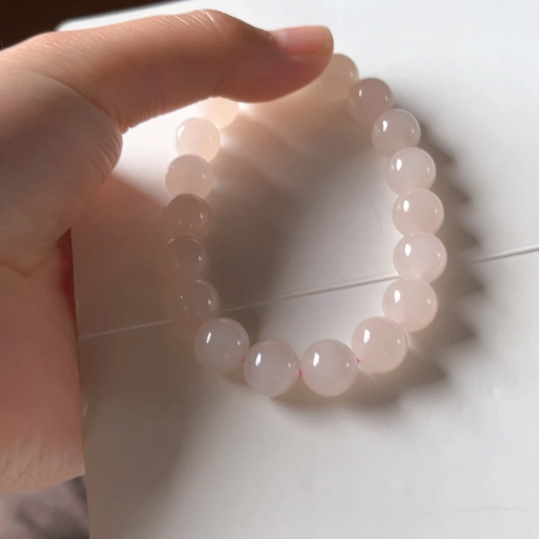 未镶嵌手串和田玉藕粉单色10mm900