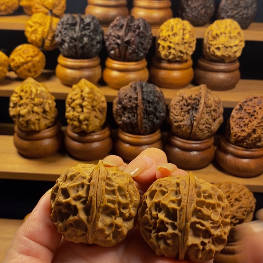 吊坠文玩核桃凤凰牡丹42