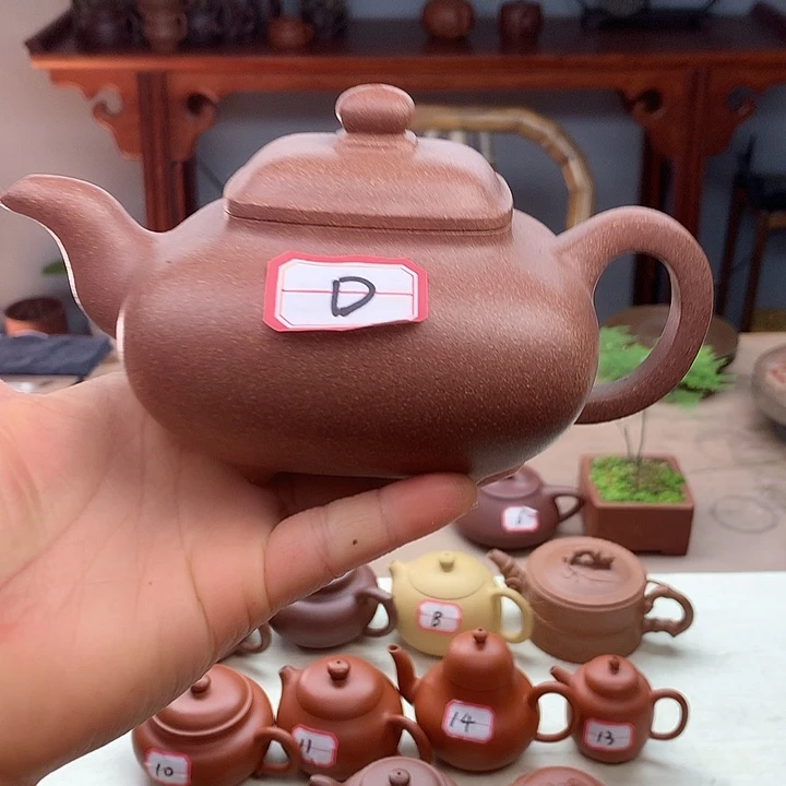 紫砂茶壶传炉400容量桃花泥