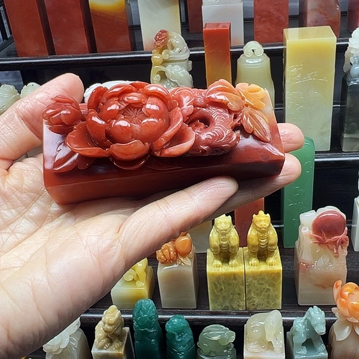 印石寿山石寿山石手工雕刻