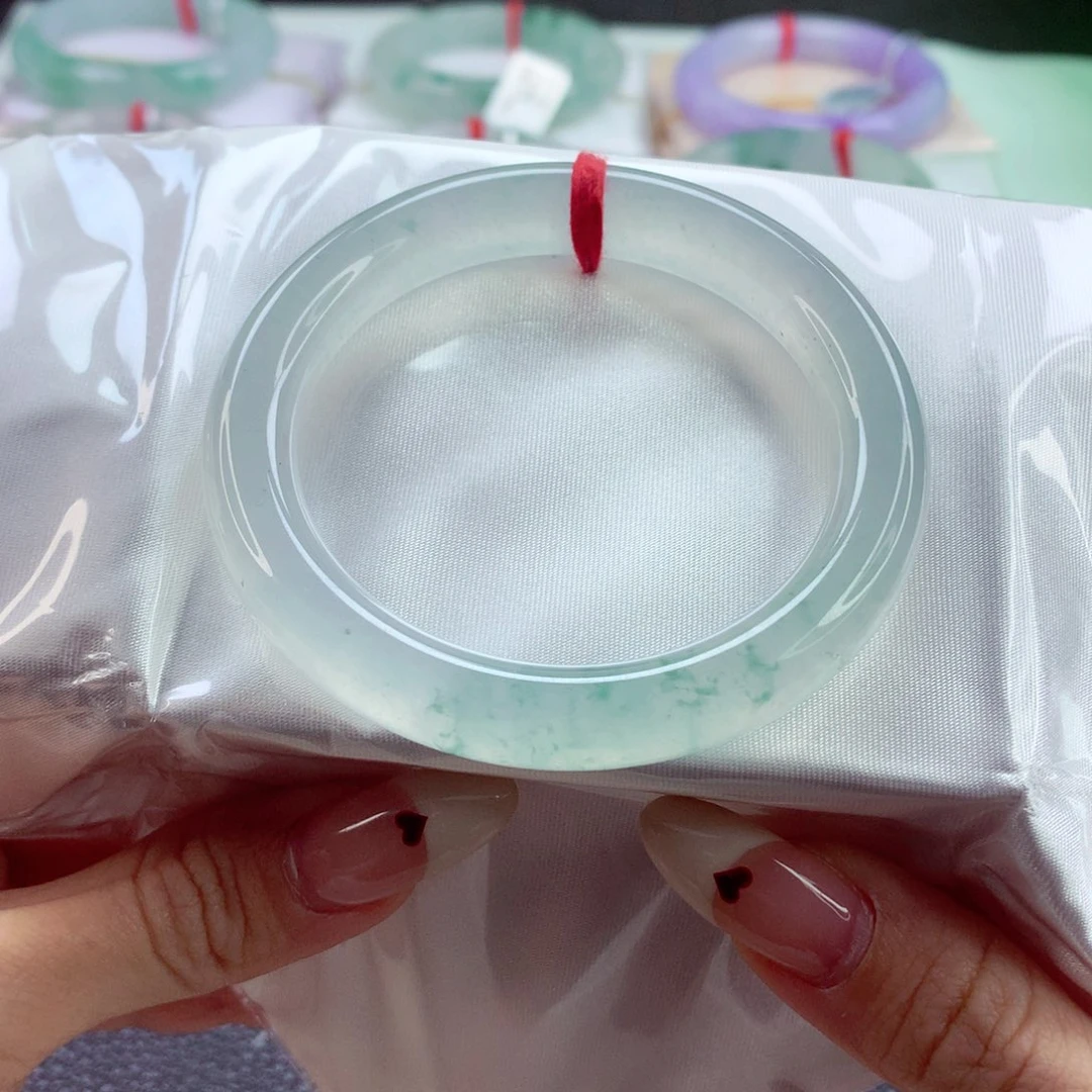 翡翠手镯未镶嵌51.5 梦中情镯 灵