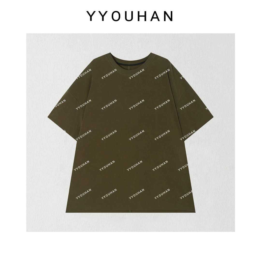 YYOUHAN 2025新款【极致美学】Row风纯色时尚宽松百搭T恤 2506C3410