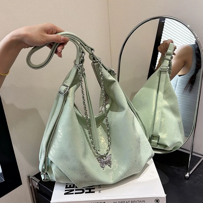 大容量通勤包包女式2025新款韩国夏天学生双肩包百搭休闲托特包