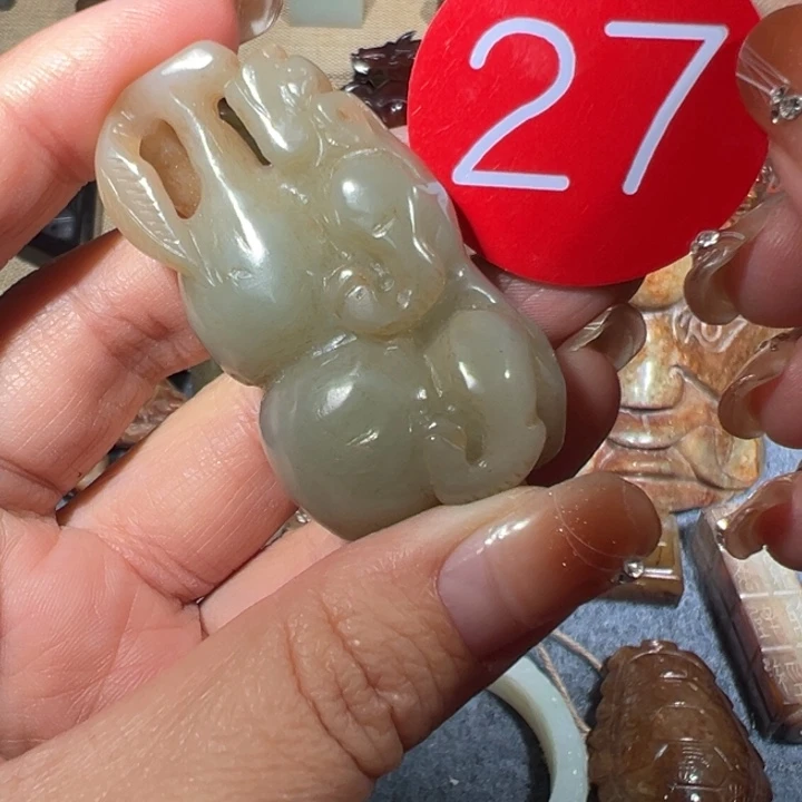 和田玉未镶嵌挂件