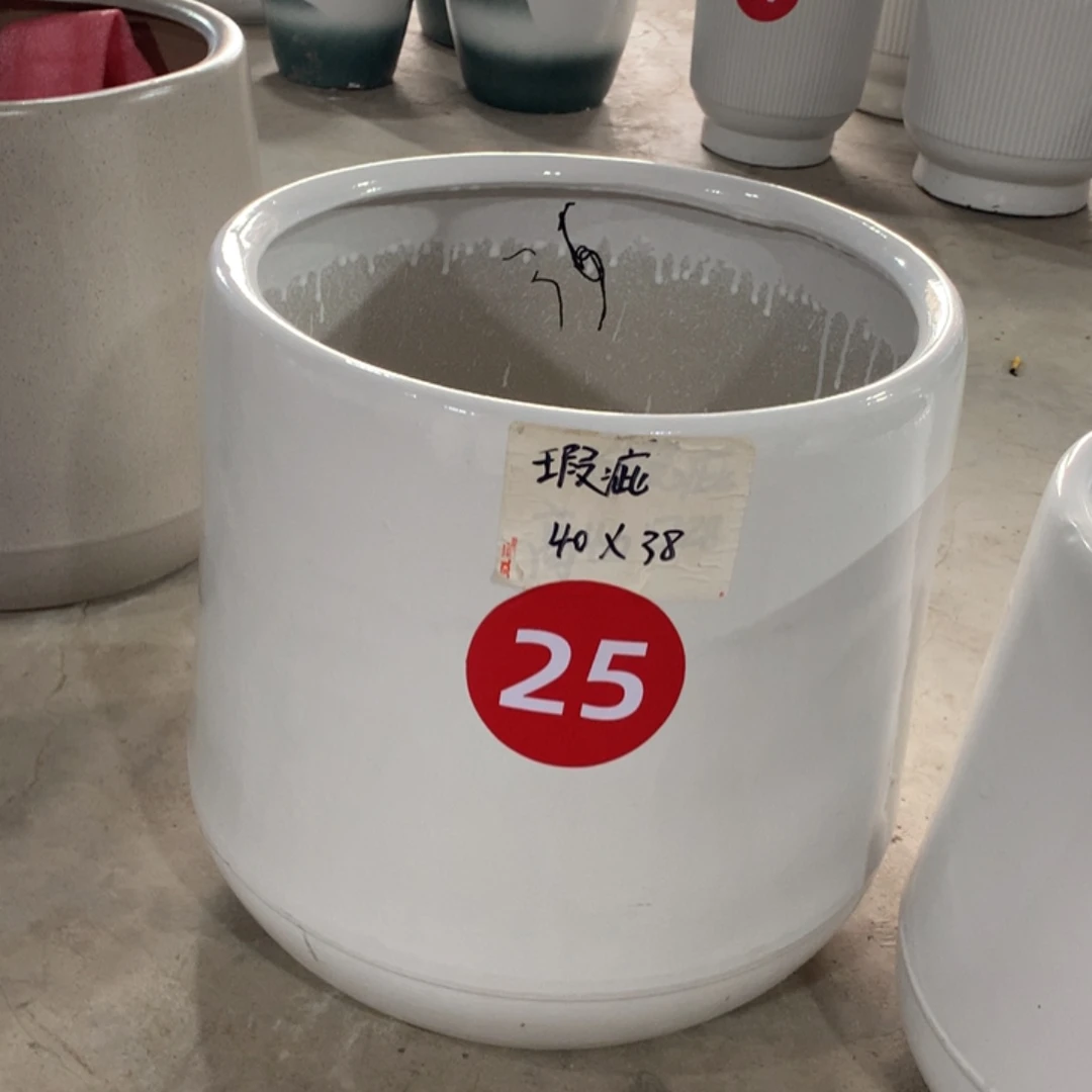 微瑕高温陶瓷花盆