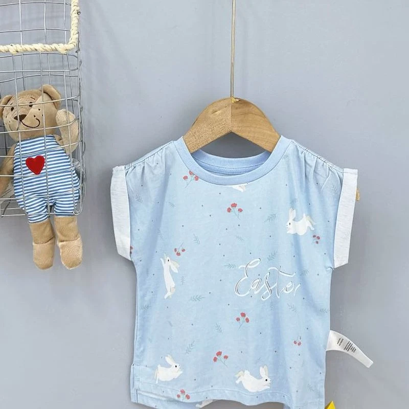 0001高端专享夏季短袖浅蓝呦呦鹿