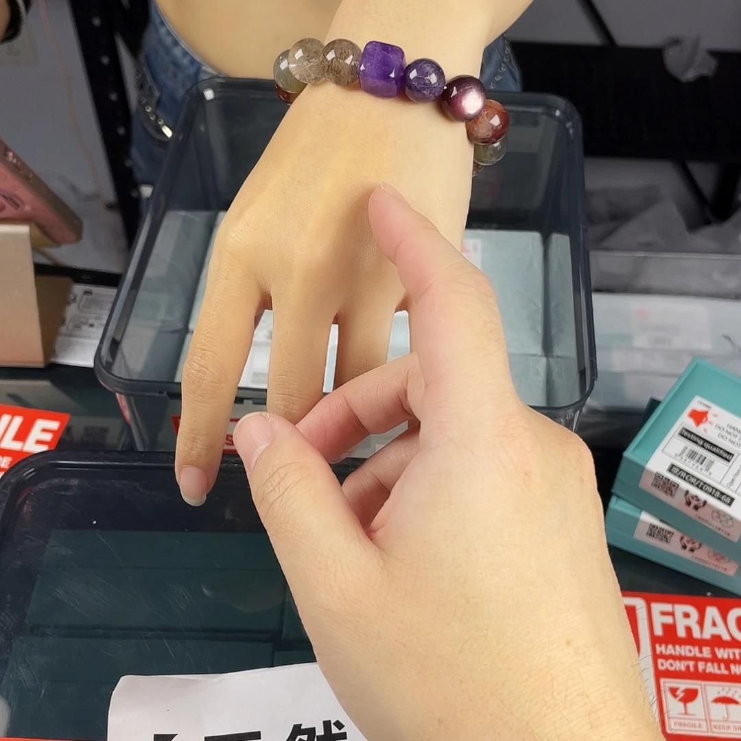 手串银S925镀金镶嵌水晶