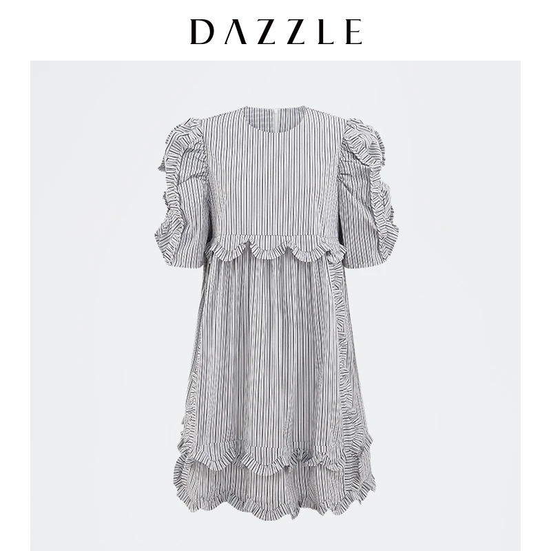 DIAMOND DAZZLE地素印花短袖连衣裙2D2O467