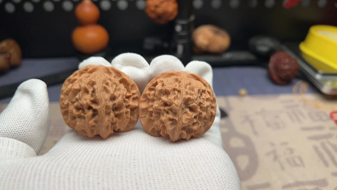 文玩核桃，苹果园狮子头41尺寸