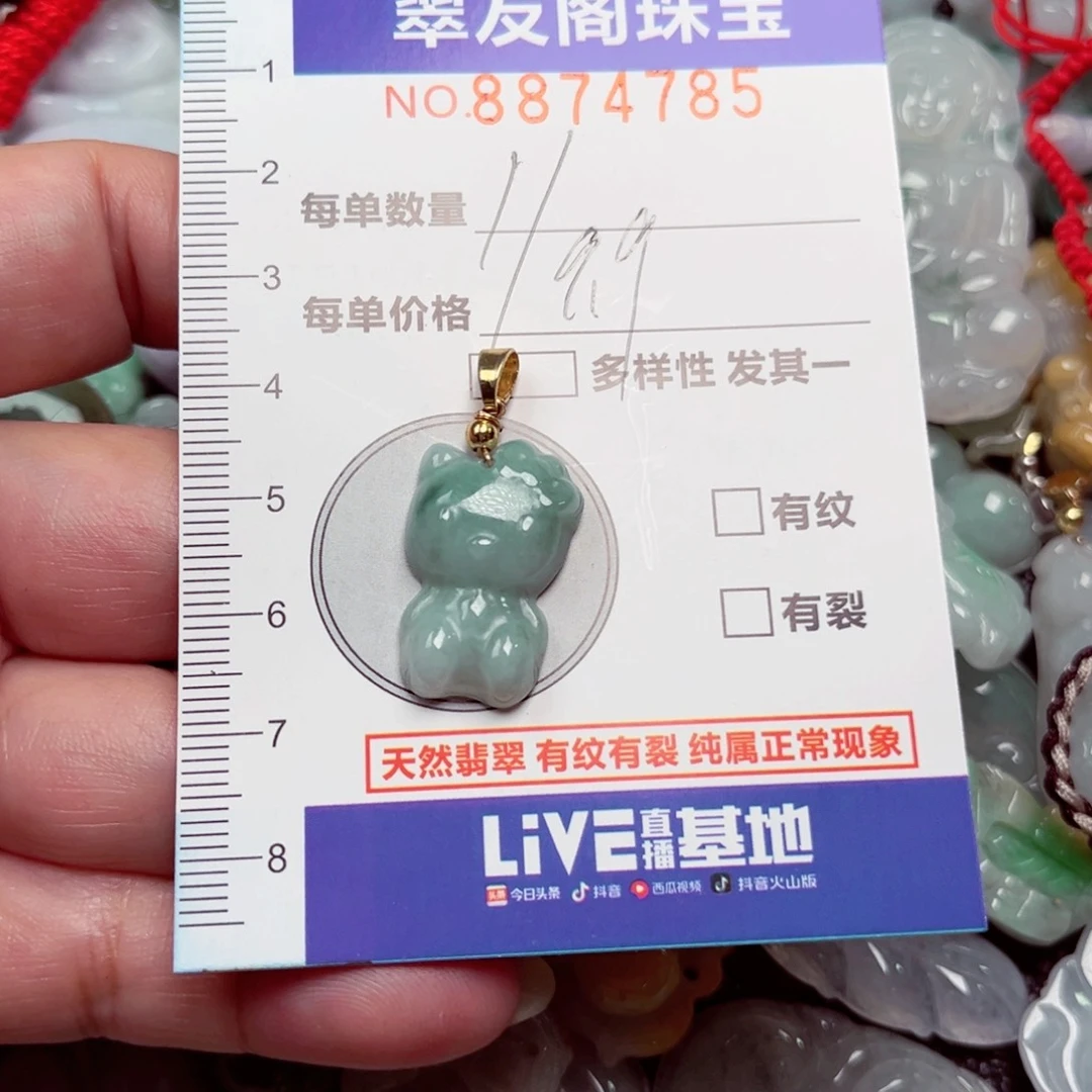 翡翠未镶嵌吊坠(不含链)