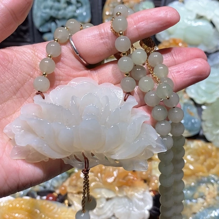 岫玉毛衣链未镶嵌