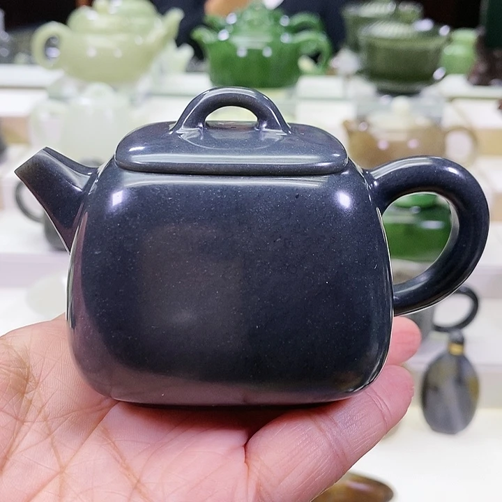 未镶嵌和田玉挂件茶壶170m l