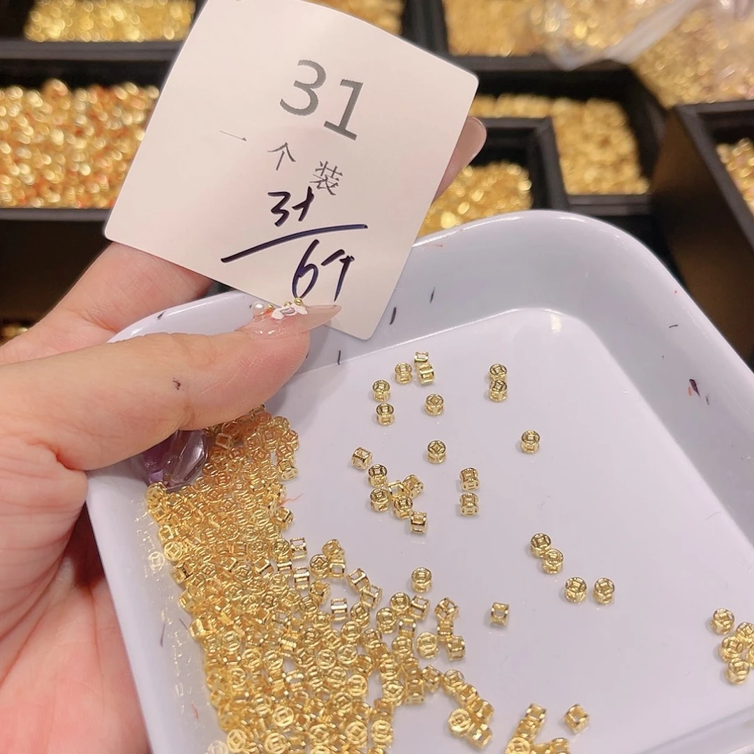 紫晶珠宝半成品银S925镀金镶嵌31