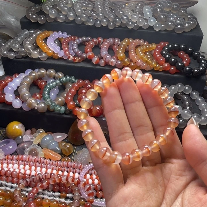 玛瑙/玉髓未镶嵌手链