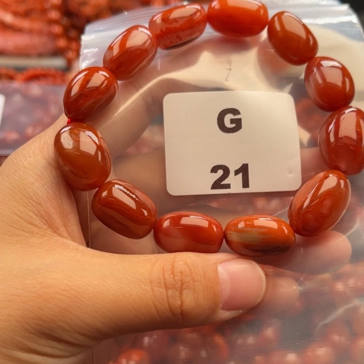 南红玛瑙未镶嵌多样性发货默认微瑕称重14mm