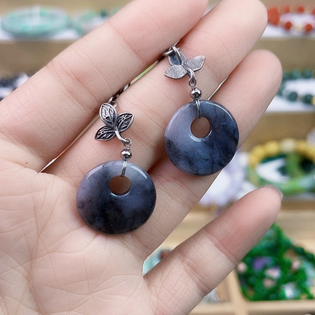 翡翠未镶嵌手链耳坠