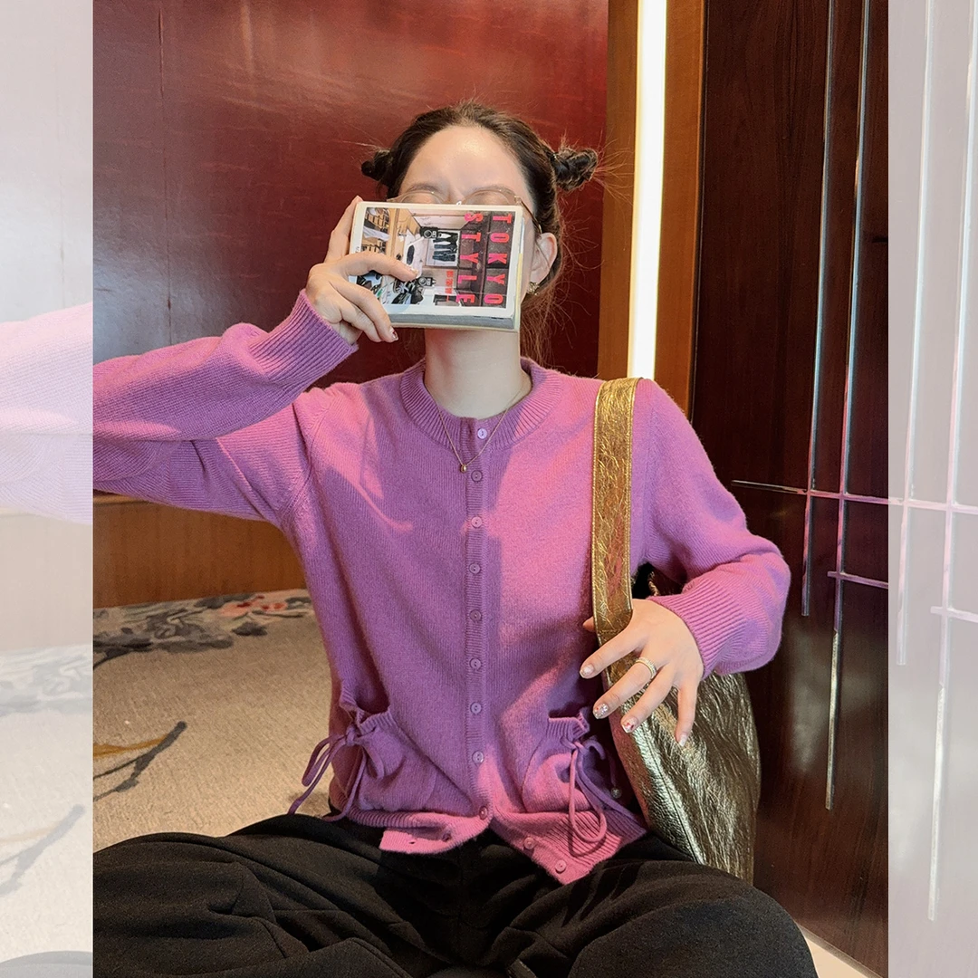 莉贝琳sisy黑标小福袋毛衣新年红色美利奴全羊毛针织衫S25101SW03