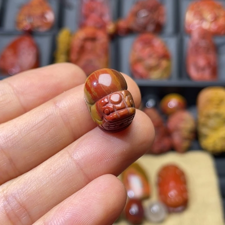 玛瑙/玉髓战国红貔貅未镶嵌?****❧
