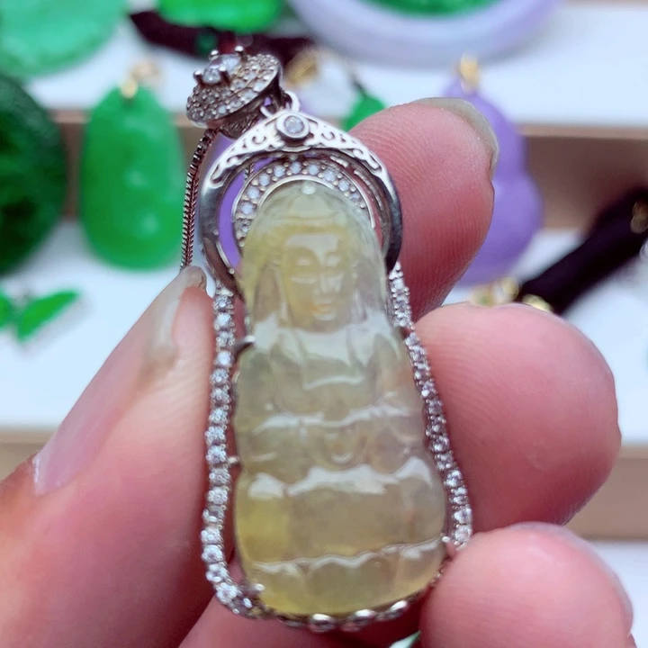 翡翠未镶嵌吊坠(不含链)