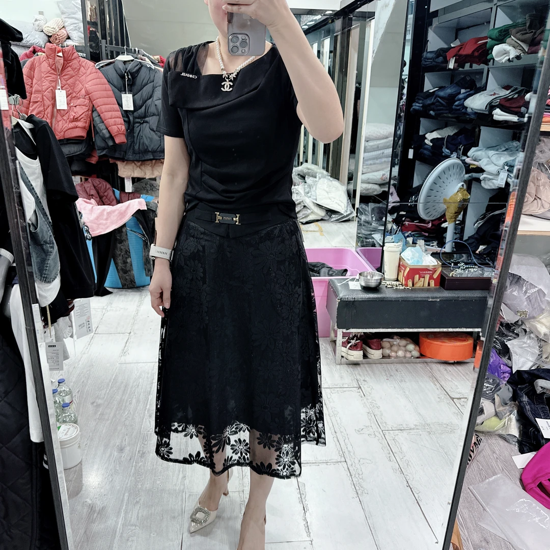 韩版优质双层松紧腰气质半身裙1731品