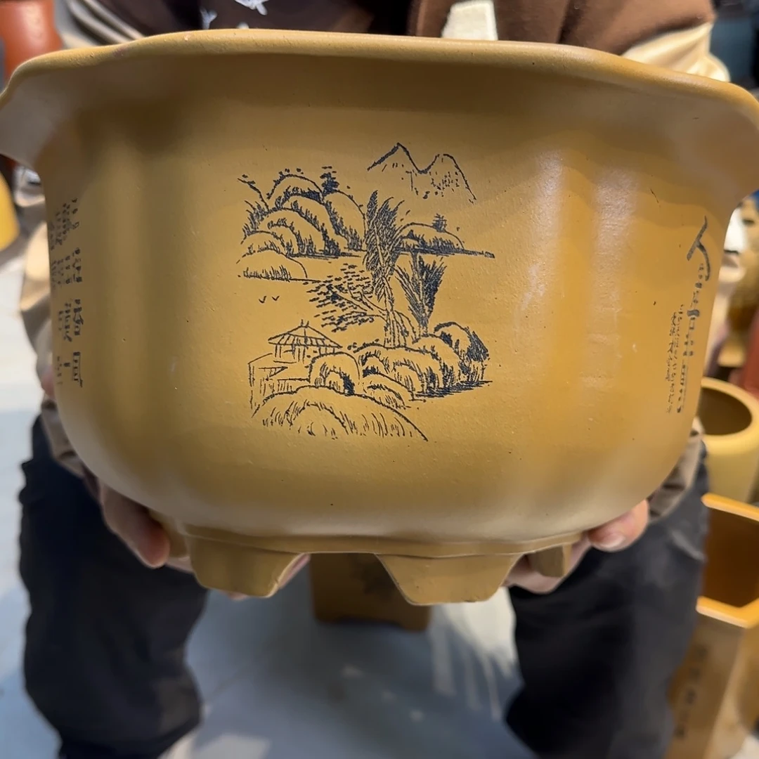 紫砂花盆口径27.15口径