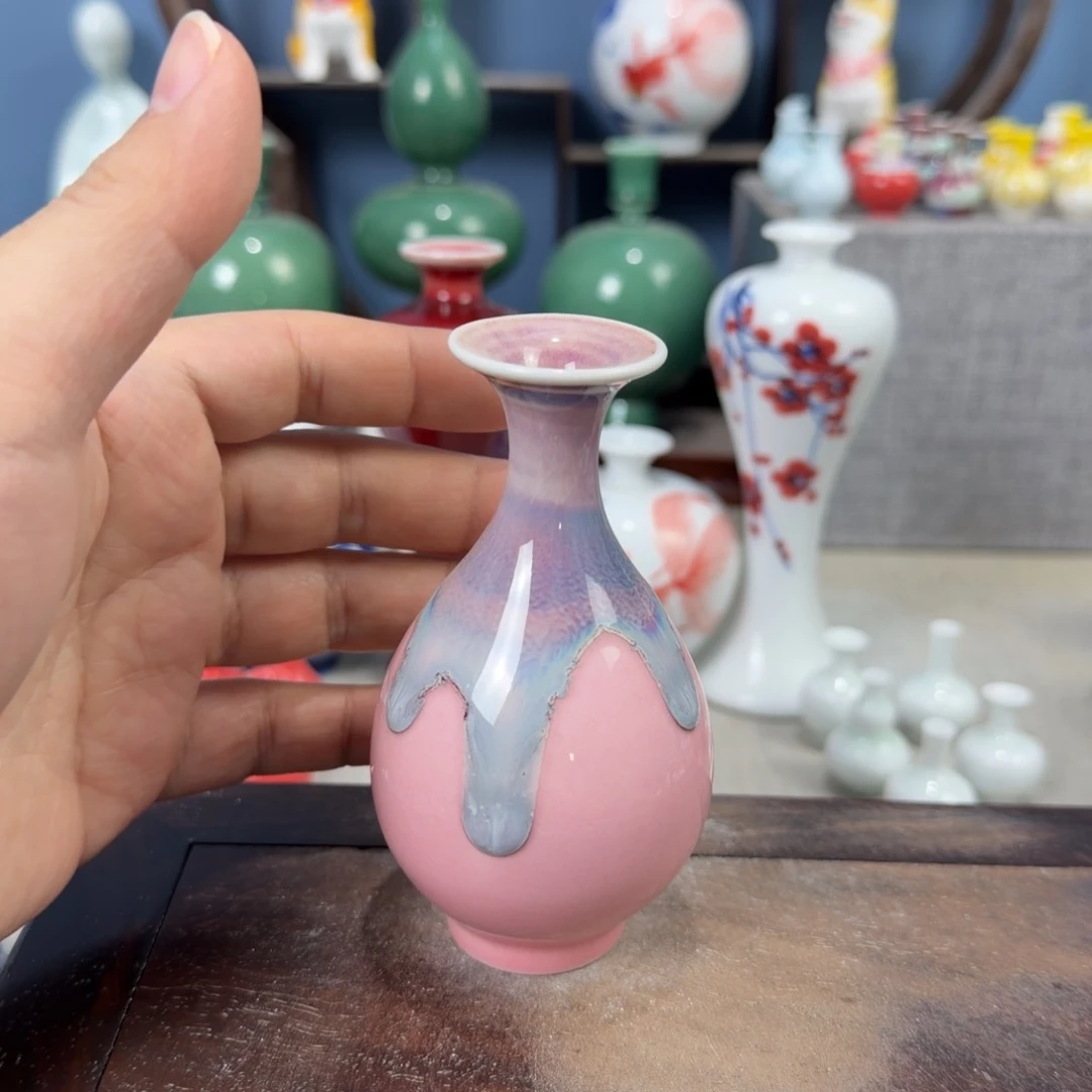 陶瓷手工小花器摆件