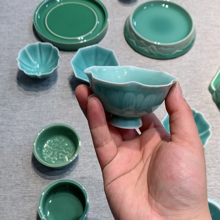 E****。龙泉青瓷茶具杯子