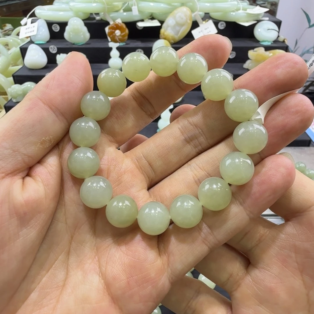 和田玉未镶嵌手串新疆和田玉手串卡12